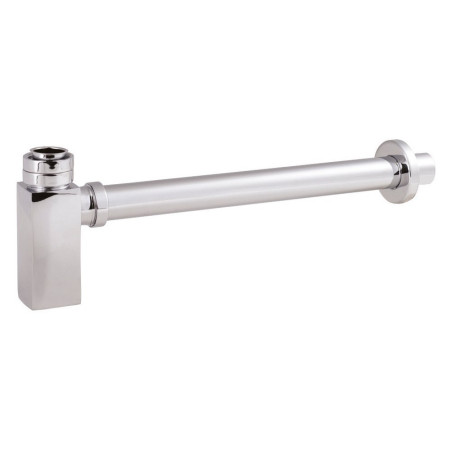 Nuie Chrome Square Basin Bottle Trap with 300mm Extension Tube