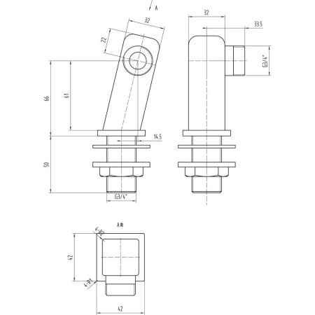 SX323 Nuie Chrome Square Minimalist Inlet Legs (2)