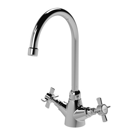 Nuie Chrome Traditional Mono Kitchen Sink Mixer Tap