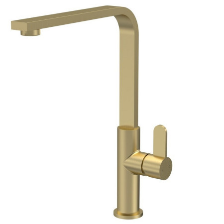 Nuie Churni Mono Single Lever Kitchen Tap in Brushed Brass