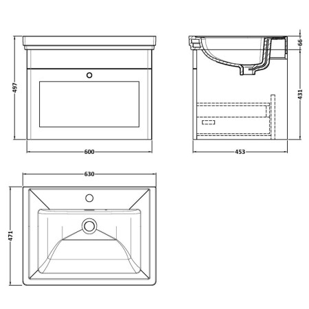 CLC894A Nuie Classique 600mm Satin Green Wall Hung 1TH Vanity Unit (2)