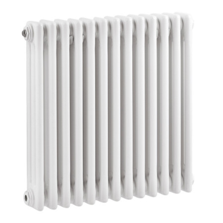 Nuie Colosseum Triple Panel Gloss White 600 x 605mm Horizontal Radiator