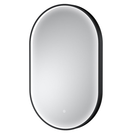 Nuie Columba 800 x 500mm Black Framed LED Mirror