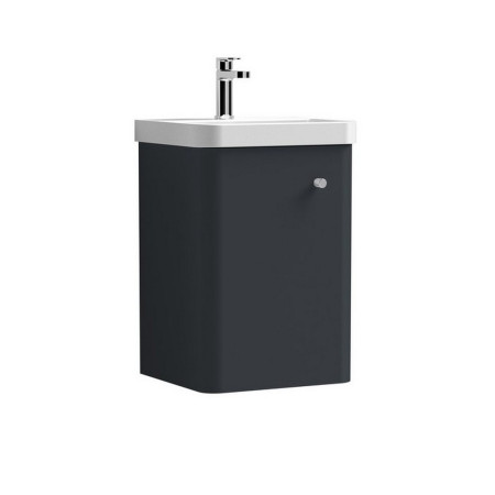 COR1401 Nuie Core 400mm Satin Anthracite Wall Hung Unit With Basin (1)