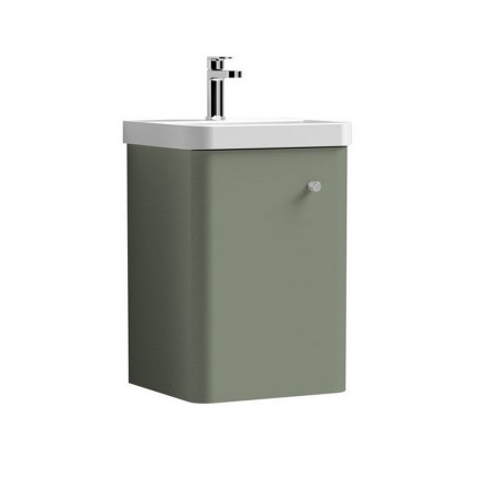 COR801 Nuie Core 400mm Satin Green Wall Hung Unit With Basin (1)