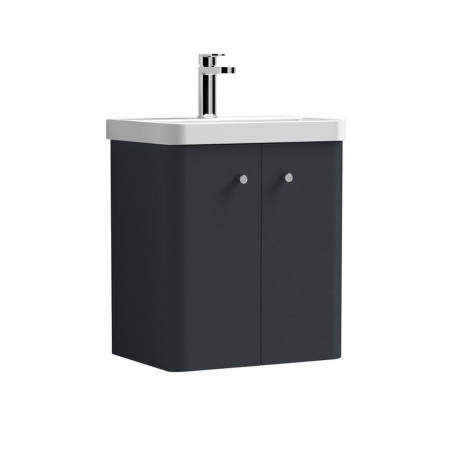 COR1403 Nuie Core 500mm Satin Anthracite Wall Hung Unit With Basin (1)