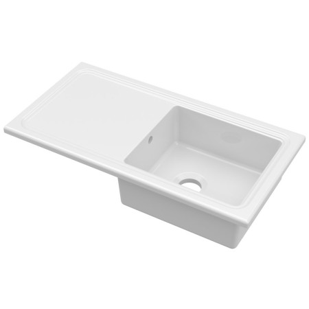 Nuie Countertop 1010 x 525mm White Fireclay Kitchen Sink