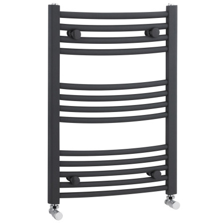 Nuie Crescent Anthracite 700 x 500mm Curved Ladder Rail