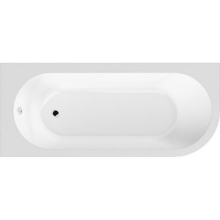 BSG005L Nuie Crescent Left Handed 1700 x 725mm Back to Wall Corner Bath (1)