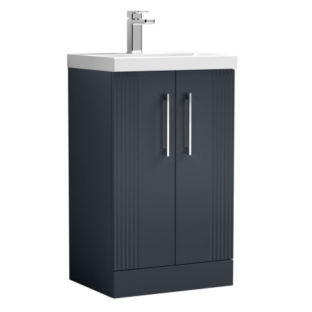 DPF1423 Nuie Deco 500mm Anthracite Floor Standing Unit with Basin (1)
