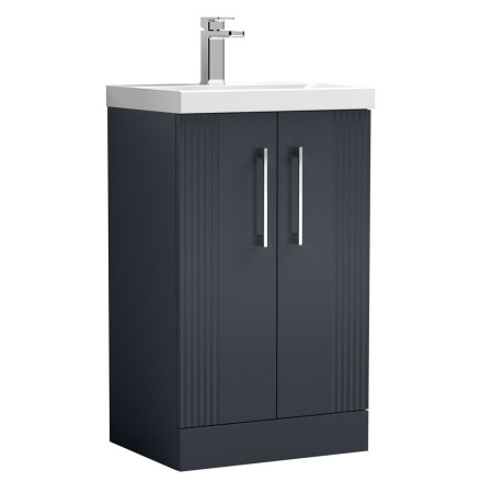 Nuie Deco 500mm Anthracite Floor Standing Unit with Basin