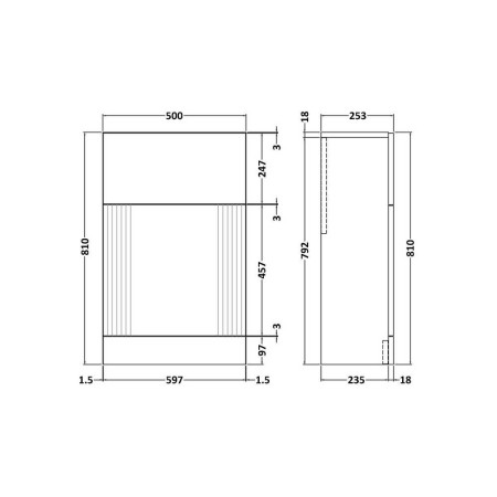 FLT841 Nuie Deco 500mm Green WC Unit (2)