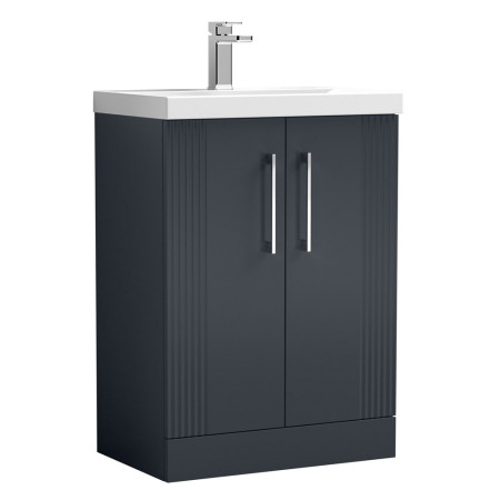 Nuie Deco 600mm Anthracite Floor Standing Unit with Basin