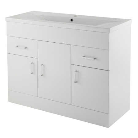 Nuie Eden 1000mm Floor Standing Vanity Unit with Mid Edge Basin