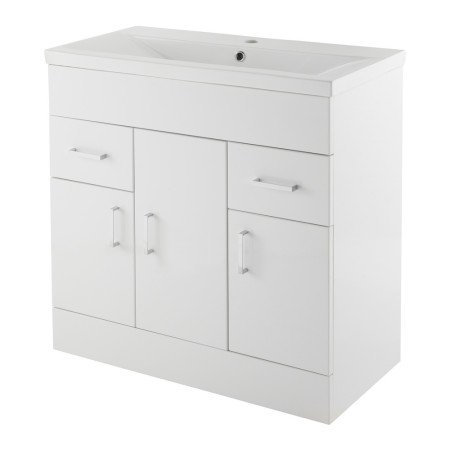 Nuie Eden 800mm Floor Standing Vanity Unit with Minimalist Basin