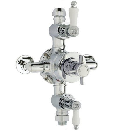 A3057E Nuie Edwardian Triple Thermostatic Exposed Shower Valve (1)