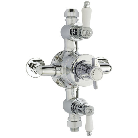 Nuie Edwardian Triple Thermostatic Exposed Shower Valve