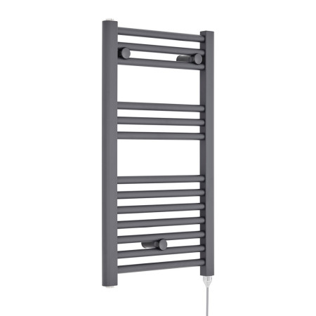 Nuie Electric Round 720 x 400mm Anthracite Ladder Towel Rail