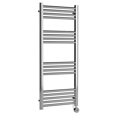 MTY360 Nuie Electric Rounded 1200 x 500mm Flat Towel Rail in Chrome (1)
