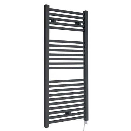 HL153 Nuie Electric Square Anthracite Ladder Towel Rail 1110 x 500mm (1)