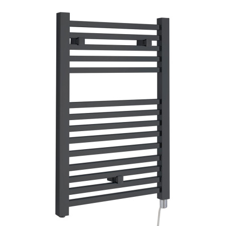 HL152 Nuie Electric Square Anthracite Ladder Towel Rail 690 x 500mm (1)