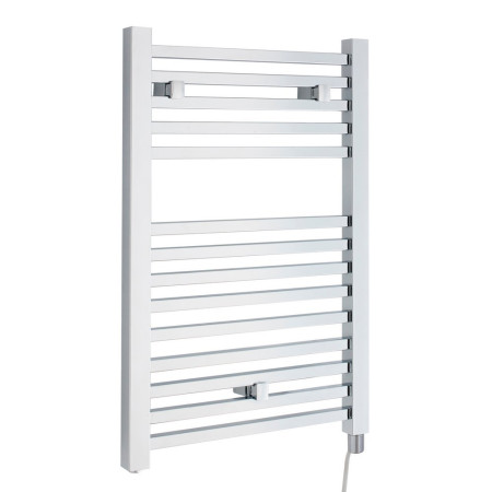 Nuie Electric Square 690 x 500mm Chrome Ladder Towel Rail