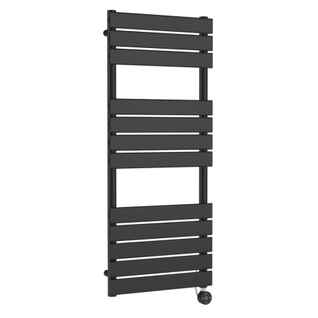 HL159 Nuie Electric Squared 1213 x 500mm Flat Towel Rail in Anthracite (1)