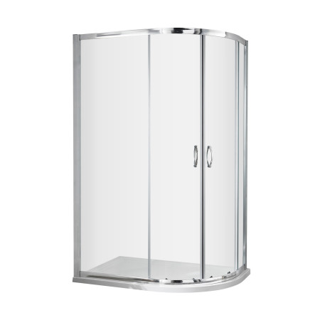 Nuie Ella Chrome 1000 x 800mm Offset Quadrant Shower Enclosure