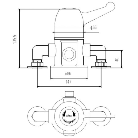 VSQ2 Nuie Exposed Sequential Thermostatic Shower Valve (2)