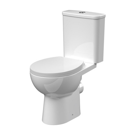 Nuie Fay Round Rimless Close Coupled WC with Seat