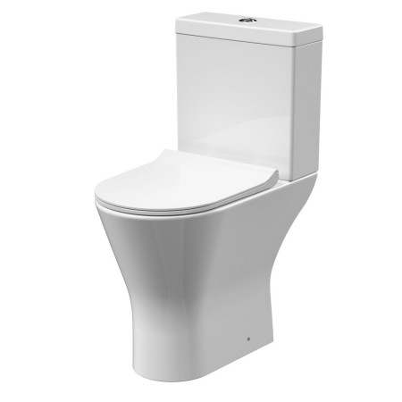 Nuie Freya Rimless Comfort Height Pan With Cistern and Soft Closing Seat