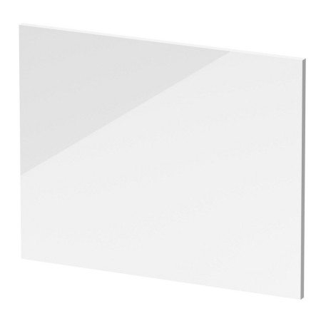 Nuie Gloss White 700mm Square Waterproof Bath End Panel