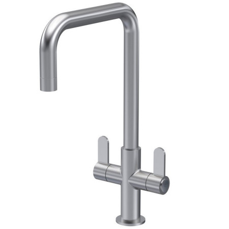 Nuie Kosi Mono Dual Lever Kitchen Tap in Brushed Nickel