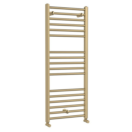 MTY805 Nuie Lorica Round Straight Brushed Brass Towel Radiator 1200 x 500mm (1)