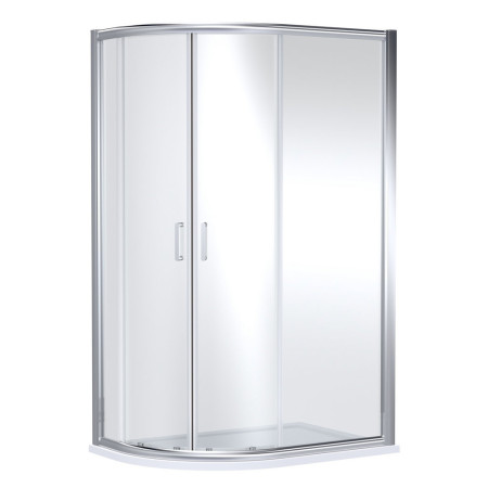 Nuie Lucie 1200 x 800mm Offset Quadrant Shower Enclosure in Chrome