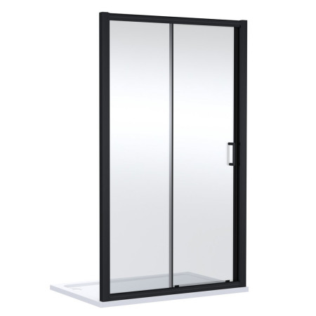Nuie Lucie 1700mm Sliding Shower Door in Black