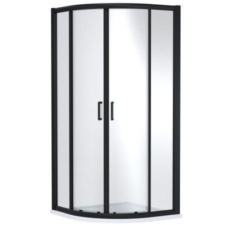 Nuie Lucie 900mm Quadrant Shower Enclosure in Black