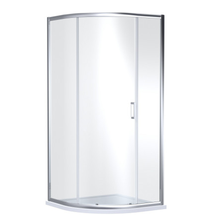 Nuie Lucie 900mm Single Entry Quadrant Shower Enclosure in Chrome