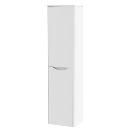 Nuie Lunar 400mm Satin White Wall Hung Tall Unit
