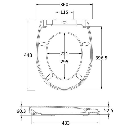 NTS006 Nuie Luxury Round Soft Close Toilet Seat (2)