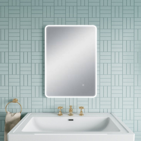 LQ603 Nuie Lynx Ambient LED 700 x 500mm Touch Sensor Mirror Lifestyle