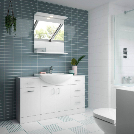VTY1200 Nuie Mayford 1200mm Floor Standing Vanity Unit with Basin Lifestyle