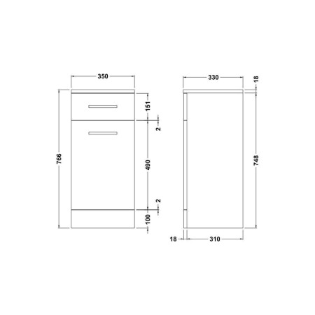 PRC154 Nuie Mayford 350 x 330mm Laundry Basket (2)