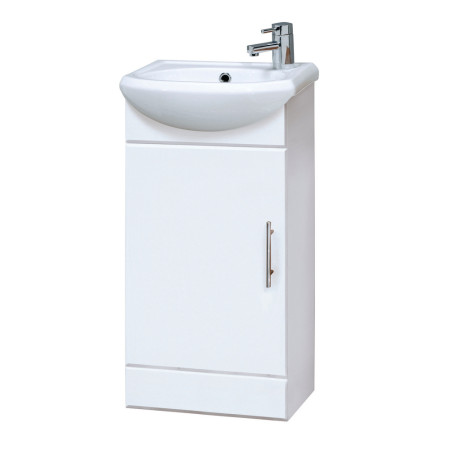 NVS100 Nuie Mayford 420mm Cloakroom Cabinet and Basin (1)
