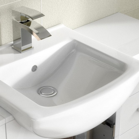 VTM450 Nuie Mayford 450mm Floor Standing Vanity Unit with Square Basin Lifestyle