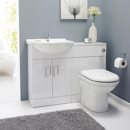 FMD001 Nuie Mayford Cloakroom Saturn Furniture Pack with Square Basin (2)