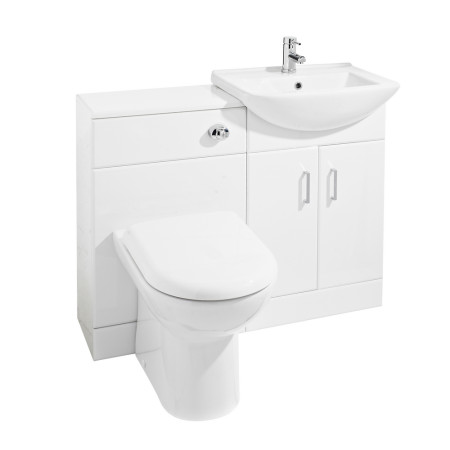 Nuie Mayford Cloakroom Saturn Furniture Pack with Square Basin
