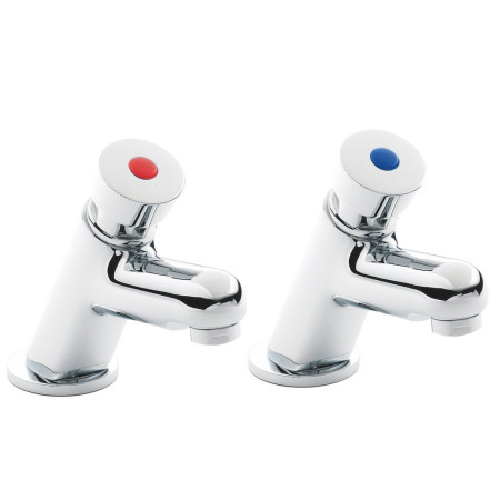 Nuie Non Concussive Chrome Basin Taps