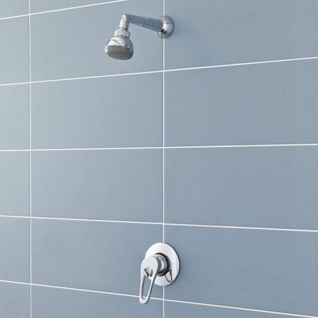 A3200 Nuie Ocean Chrome Manual Concealed or Exposed Shower Valve Concealed Design