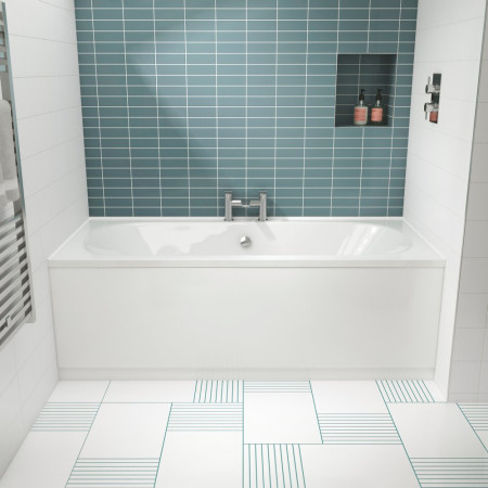 NBA510 Nuie Otley Double Ended 1700 x 750mm Rounded Bath Lifestyle